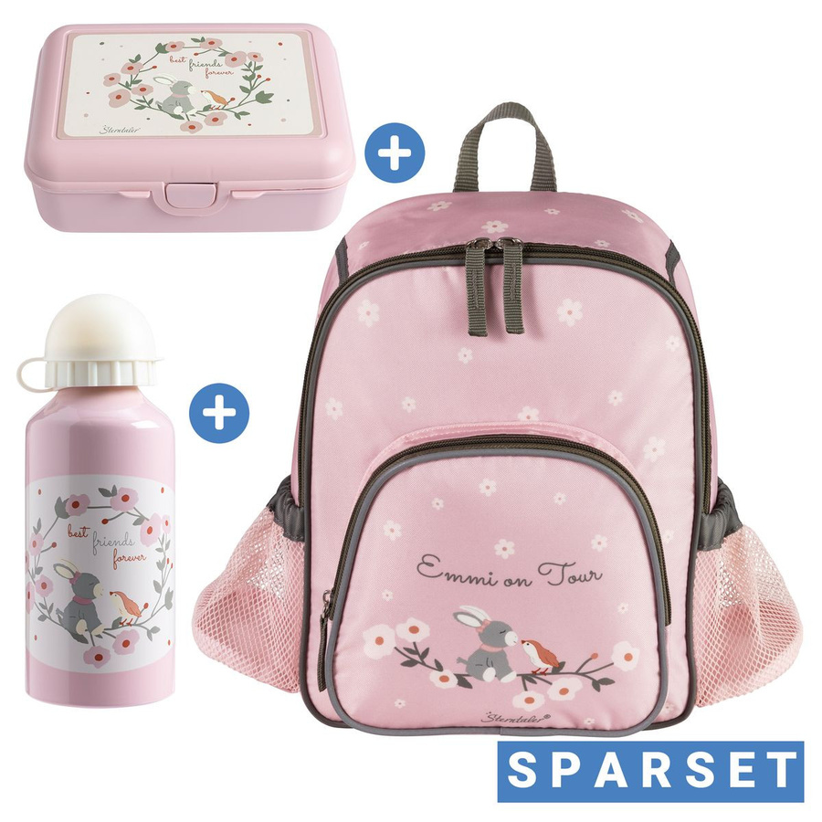 Sterntaler Kindergarten Set Emmi Girl in Pink bestehend aus Rucksack, Brotdose und Trinkflasche - Bild 1