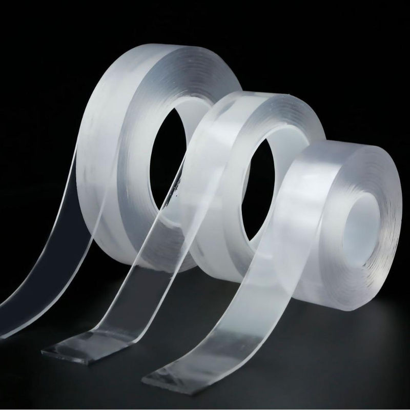 Power Tape Superstarkes doppelseitiges Klebeband transparent, wasserdichtes PET-Klebeband für Küche und Badezimmer, Breite: 1 cm, Länge: 100 cm - Bild 7