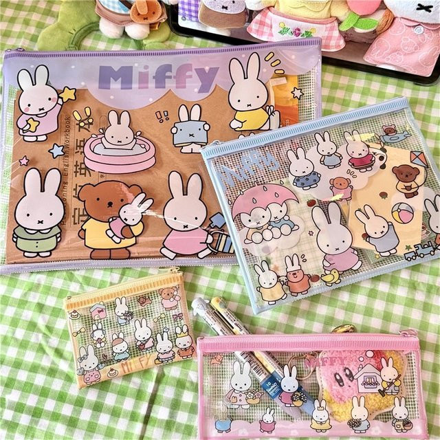 Miffy Niedrige Gittertasche Anime Aktenmappe für Mädchen in Mehrfarbig - Bild 1