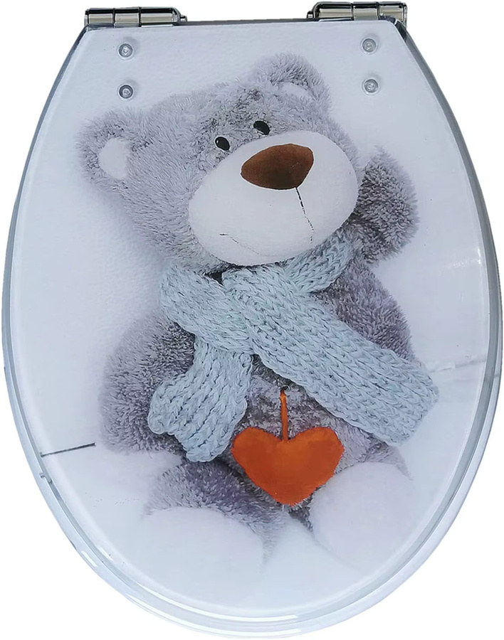 Toilettensitz aus massivem Harz von JIABINFU mit Soft-Close-Funktion - Bild 2