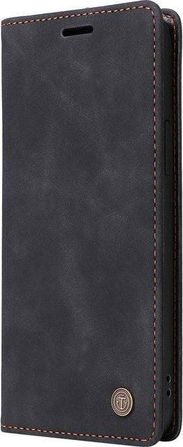 Ultradünne Leder-Klapphülle Business-Geldbörse für Samsung Galaxy S26 S25 S24 S23 FE S22 Ultra S21 S20 Plus Note 20 5G in Schwarz - Bild 1
