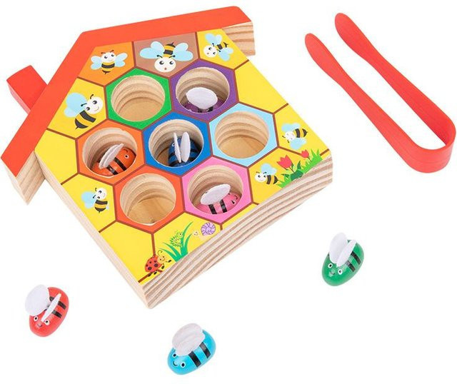Kidsly Bienenhaus aus Holz, Matching-Spiel, ab 3 Jahre - Bild 1