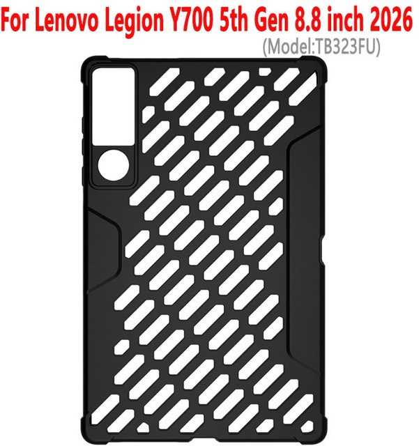Lenovo Legion Y700 5. Generation 8,8 Zoll Hülle aus mattiertem Silikon in Schwarz - Bild 1