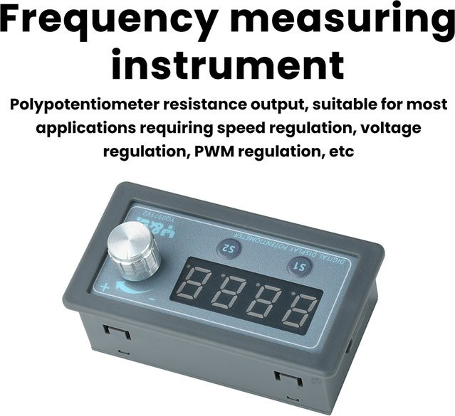 Aideepen Digitalanzeige-Potentiometer mit LED-Bildschirm, einstellbarer Widerstand für SPS und Wechselrichter, 1K/5K/10K Ohm - Bild 1