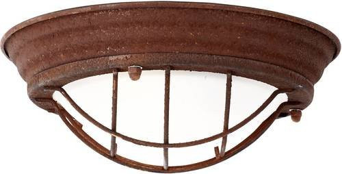 Brilliant Typhoon Wand- und Deckenleuchte im Industrial-Design, Farbe: Rost/Weiß, Durchmesser: 29 cm, Fassung: E27, max. 40W, LED-geeignet - Bild 1