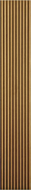 Home Deluxe SONIC Akustikpaneel in Eiche geölt und Braun mit Filz aus Polyester, Breite: 40 cm, Höhe: 240 cm - Bild 1
