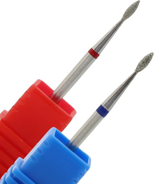 hytoos Flame Cone Cuticle Clean Nagelbohrer, 3/32'', Carbide-Diamant - Bild 1