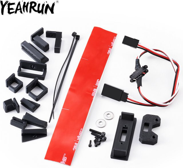 YEAHRUN Magnetisches Befestigungsset für 1/14 ARRMA Mojave GROM Desert Buggy, Modellautozubehör, Metall, Schwarz - Bild 1