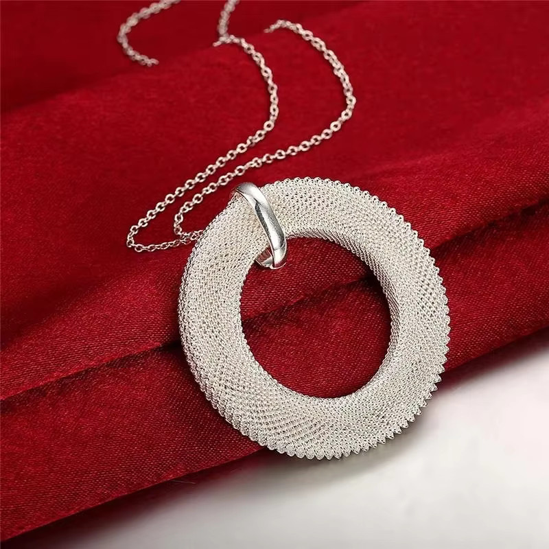 Schmuckset 925 Silber, Halskette, Ohrringe, Damen - Bild 2
