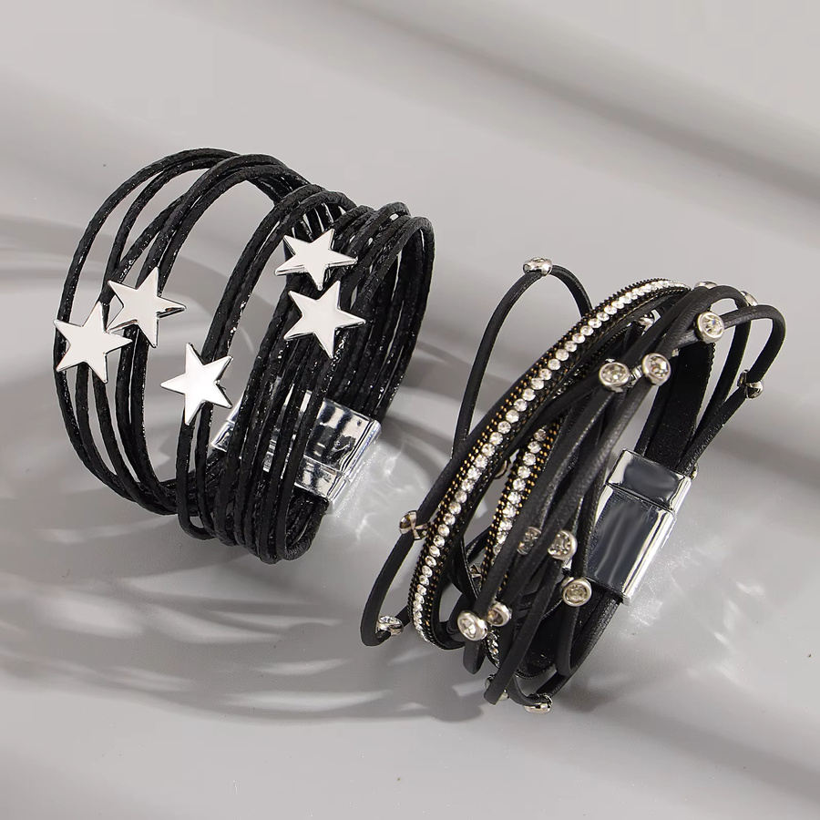 Amorcome Armband, Leder, schwarz, Damen - Bild 3