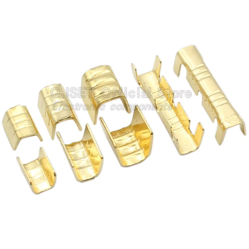 100 Stück DJ454 U-förmige Kupferdraht-Crimpklemmen für Drahtverbindungen 0,5-6,0mm² - Bild 2