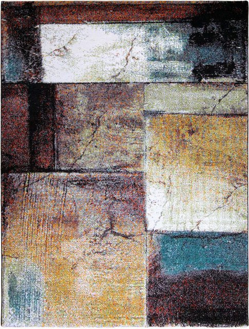 Teppich Galaxy Industrial Karo-Muster mehrfarbig B: 60 cm, T: 100 cm - Bild 1