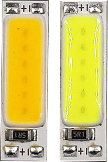 10 Stück COB-LED-Chips von cooleeon für DIY-Projekte, 25 mm, 1 W, wählbar in 3000 K Warmweiß oder 6000 K Kaltweiß - Bild 1