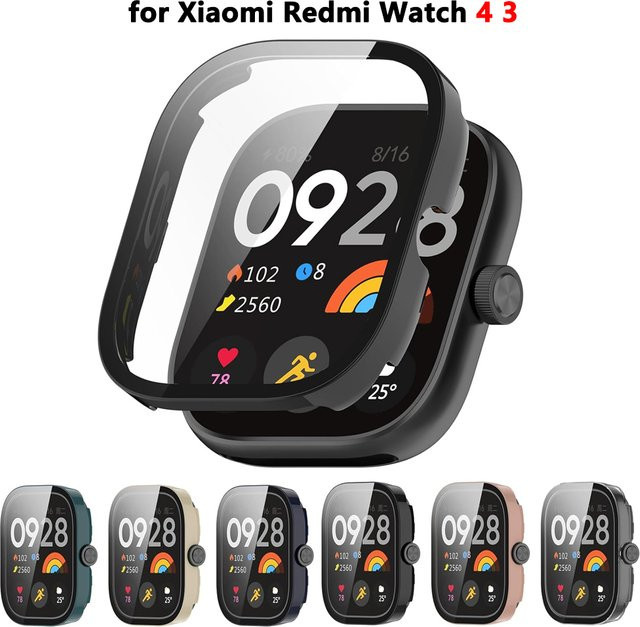 Mptionx Hülle für Xiaomi Redmi Watch 4, Schwarz, PC-Abdeckung - Bild 1