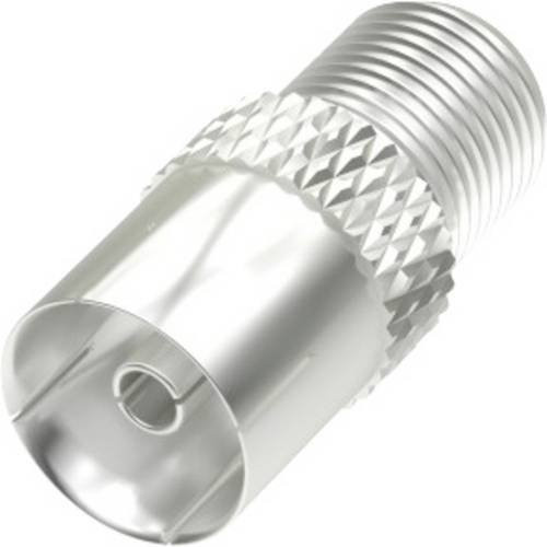 Hama SAT-Adapter F-Kupplung zu Koax-Kupplung in Silber - Bild 1