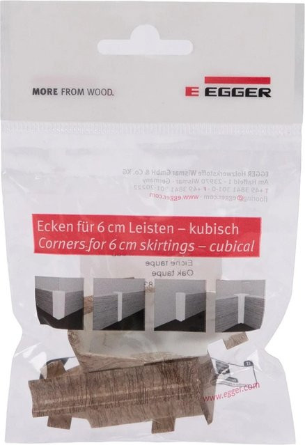 Egger Innenecke Kubisch Eiche Taupe in Braun und Grau, 2 Stück - Bild 1
