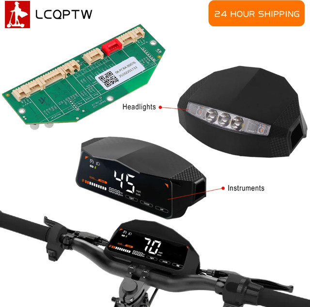 Digitales Armaturenbrett für Kugoo KuKirin G4 in Schwarz mit Blinker, Scheinwerferanzeige und Instrumenten-Display - Bild 1