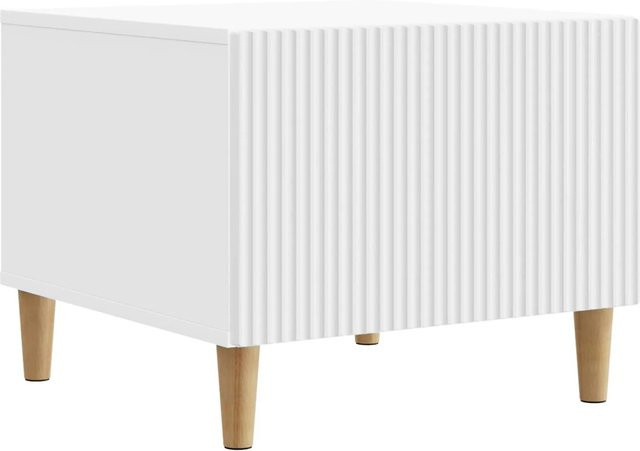 vidaXL Couchtisch mit Schubladen in Weiß aus Holzwerkstoff B/T/H: 49 x 50 x 40 cm - Bild 1
