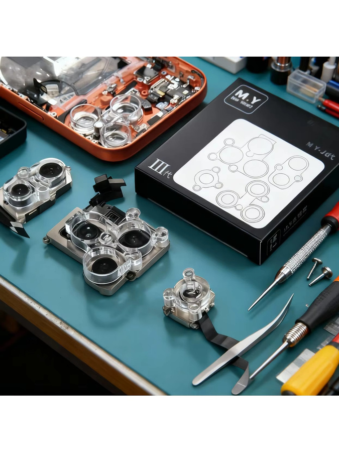 YCS Magnetische Kameraobjektivabdeckung für iPhone 6 bis 17 Serie, Transparenter Schutz für die Rückfahrkamera - Bild 5