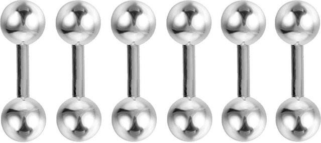 YULIN Steckerohrringe Edelstahl, Silber, Unisex - Bild 1