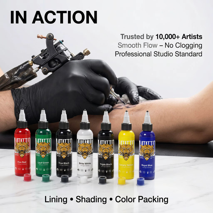 DMTATTOO Tattoo-Tinte, mehrfarbig, 120 ml, Unisex - Bild 4
