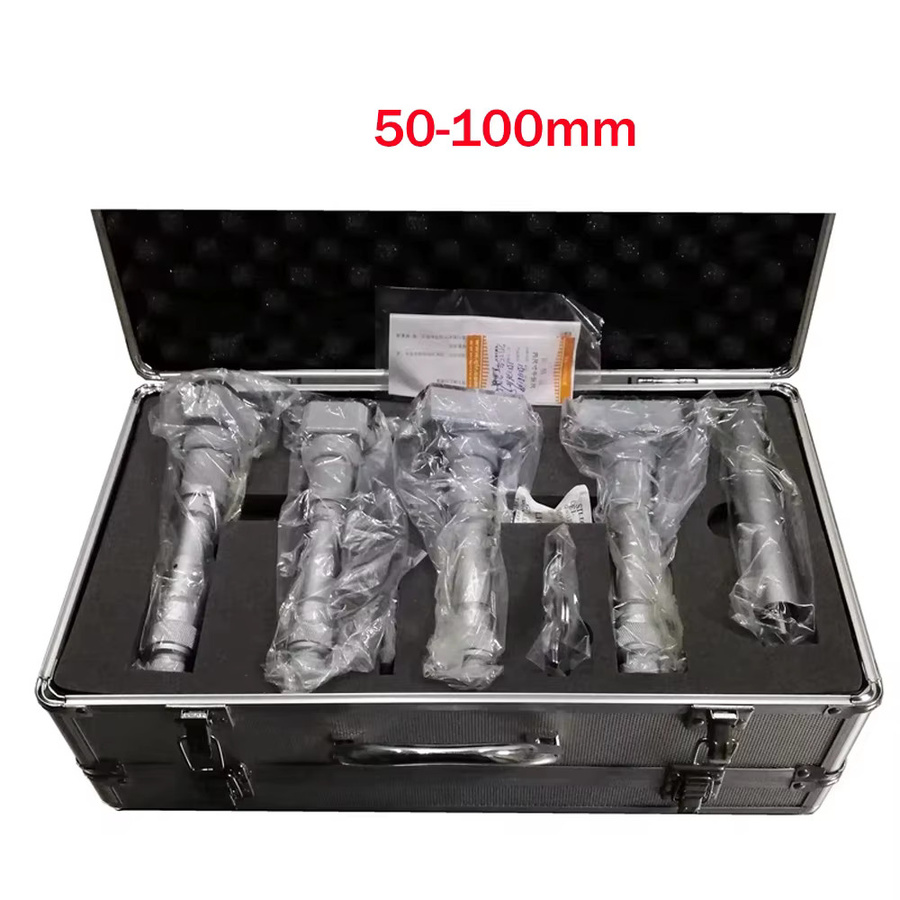 ETOPOO Dreipunkt-Innenmikrometer-Set in Silber mit Messbereichen 6-12mm, 12-20mm, 20-50mm und 50-100mm - Bild 4