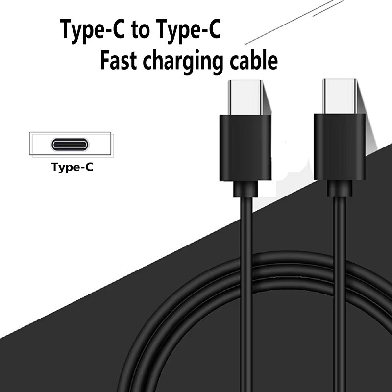 Koovesy USB-C auf Typ-C Schnellladekabel mit 60W PD Leistung in Gelb - Bild 5