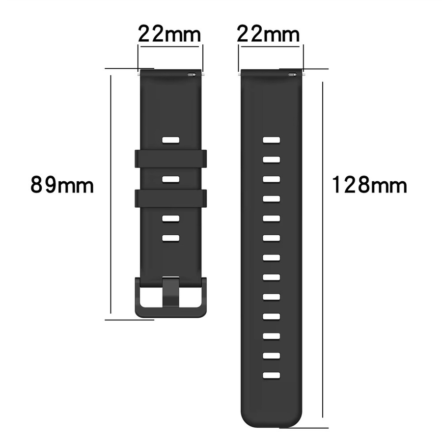 Smartwatch-Armband Silikon, 20mm 22mm, Unisex - Bild 4
