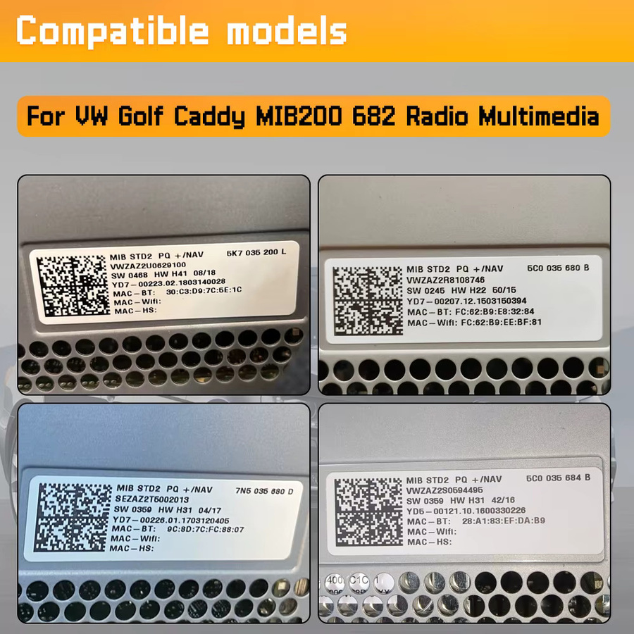 Camod-Zone Touchscreen 6,5 Zoll für VW MIB STD2 Multimedia Navigation Radio in Schwarz - Bild 5