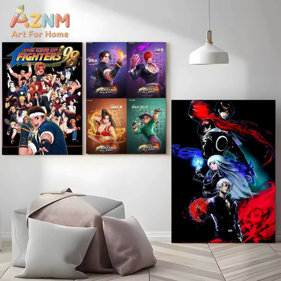 Kayou The King Of Fighters Poster, selbstklebender und wasserfester Wandaufkleber, mehrfarbig, rechteckig - Bild 6