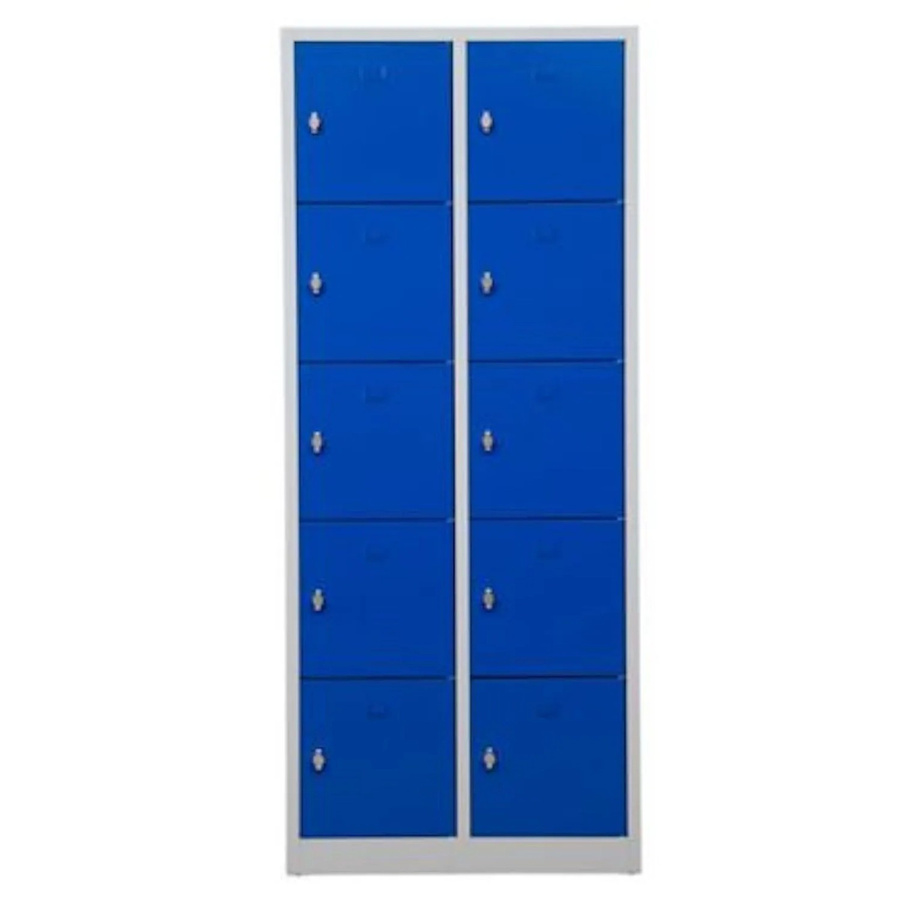 PROREGAL Schließfachschrank Falcon Medium in Grau-Blau mit Vorhängeschloss-Funktion, H x B x T: 190 x 80 x 45 cm - Bild 2