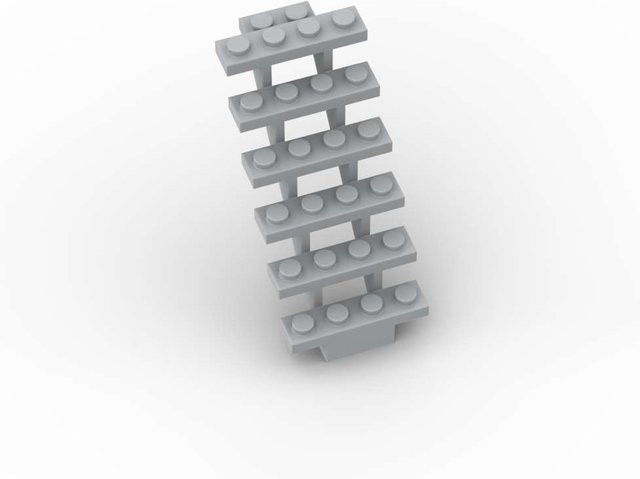 Yiran toy MOC 30134 Treppen Bausteine, 5-teiliges Set, grau, ab 6 Jahren - Bild 1