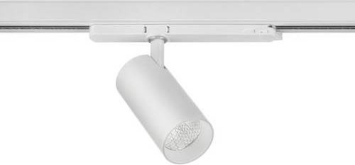 Brumberg Hochvolt-Schienensystem-Leuchte Silber, verstellbare Schienenleuchte aus Aluminium und Glas, IP20 - Bild 1