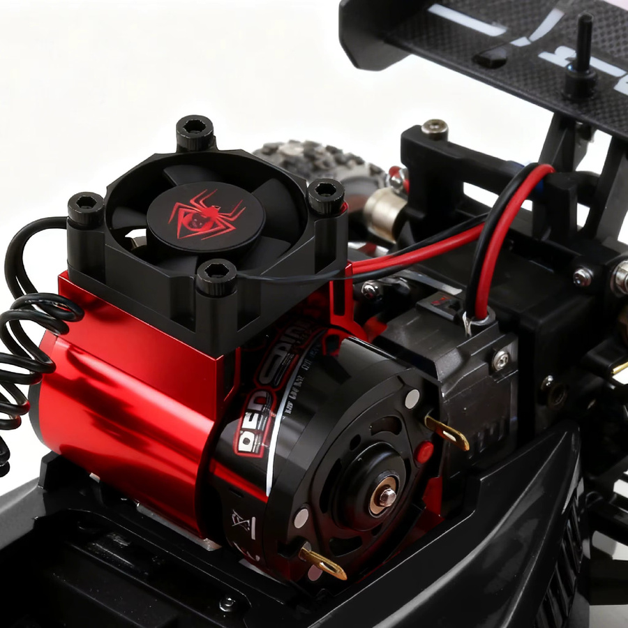 RS RC Auto Motor Lüfter mit Kühlkörper, Metall, Rot, Zubehör - Bild 2