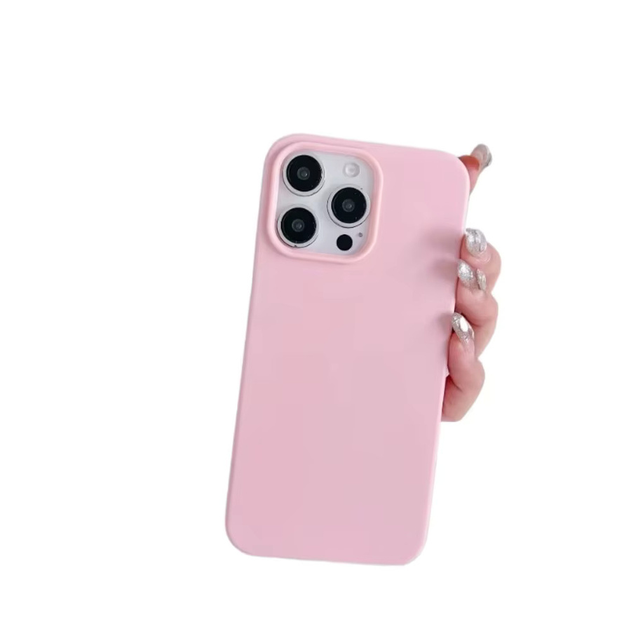 Rosa halbstoßfeste Silikon-Schutzhülle für iPhone 11 bis iPhone 17 Pro Max, ultradünn und langlebig - Bild 2