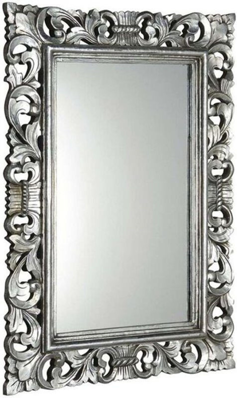 Sapho Scule Spiegel mit Rahmen in Silber, rechteckig, B: 80 cm, H: 120 cm - Bild 1