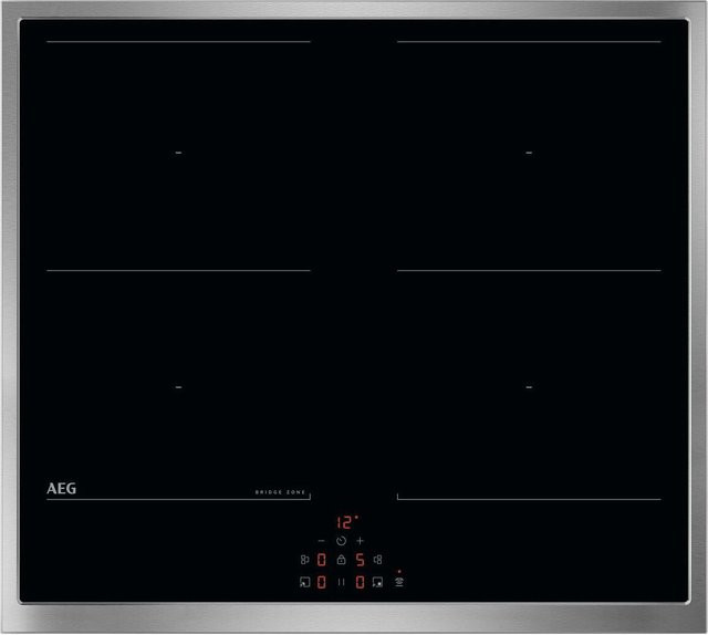 AEG Glaskeramik-Induktions-Kochfeld TX64IM00XB in Schwarz und Silber - Bild 1