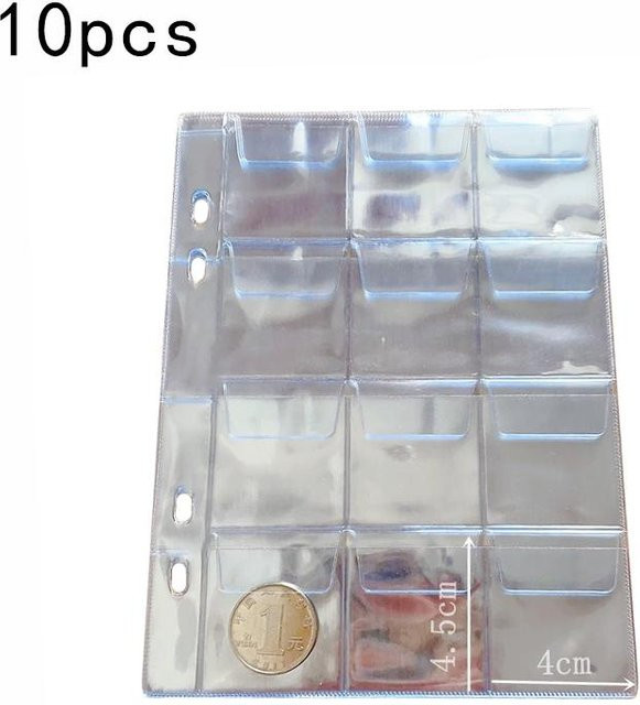 Münzsammleralbum von Ora Home mit transparenten Kunststofffächern für deine Münzsammlung - Bild 1