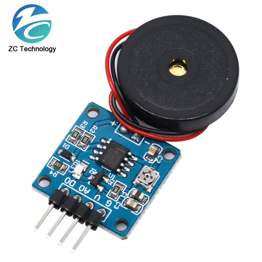 Piezoelektrisches Schock-Tap-Sensor Modul für Arduino und DIY-Projekte, Farbe: Blau - Bild 3