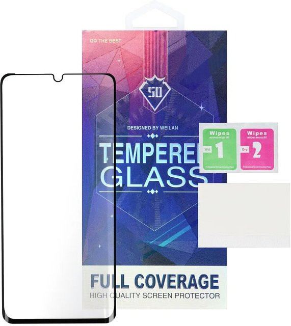 OEM Displayschutzfolie aus gehärtetem Glas für Xiaomi Redmi Note 14 Pro+ 5G, 5D Full Glue, Schwarz - Bild 1