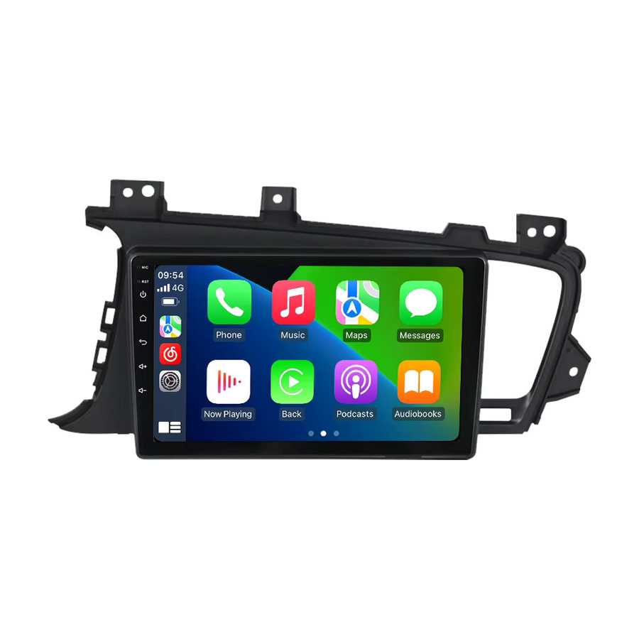 STRONGNAVI Android 14 Multimedia Autoradio mit Navigation, GPS, WiFi, Bluetooth und drahtlosem CarPlay für Kia K5 Optima 2011-2015, Schwarz - Bild 6