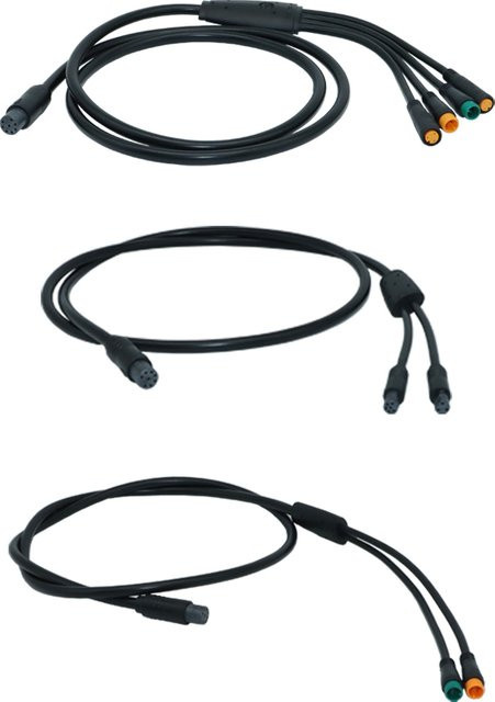 Tongsheng Display Kabel mit 8PIN Stecker für TSDZ2 TSDZ2B 1T1 1T2 1T3 1T4 Mid Motor kompatibel mit 6PIN und 5PIN Displays in Schwarz - Bild 1