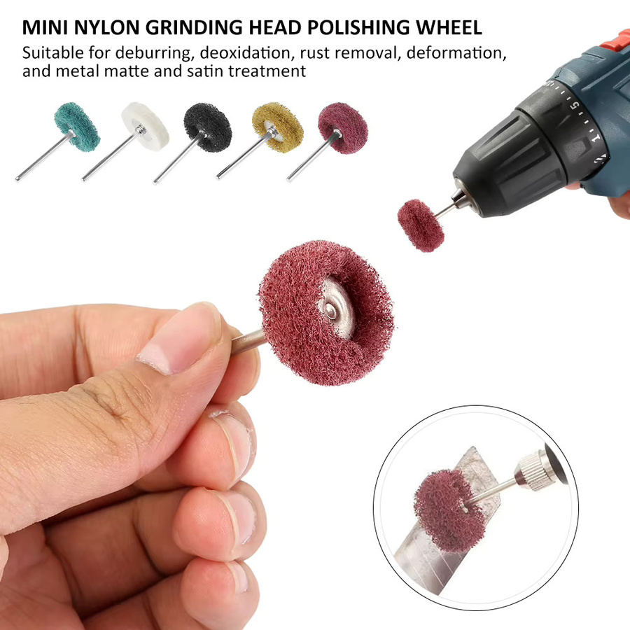 Polierrad Set für Dremel Drehwerkzeuge mit Mini Bohrer und Schleifpinseln für Schmuck und Uhren, 50 Stück - Bild 4