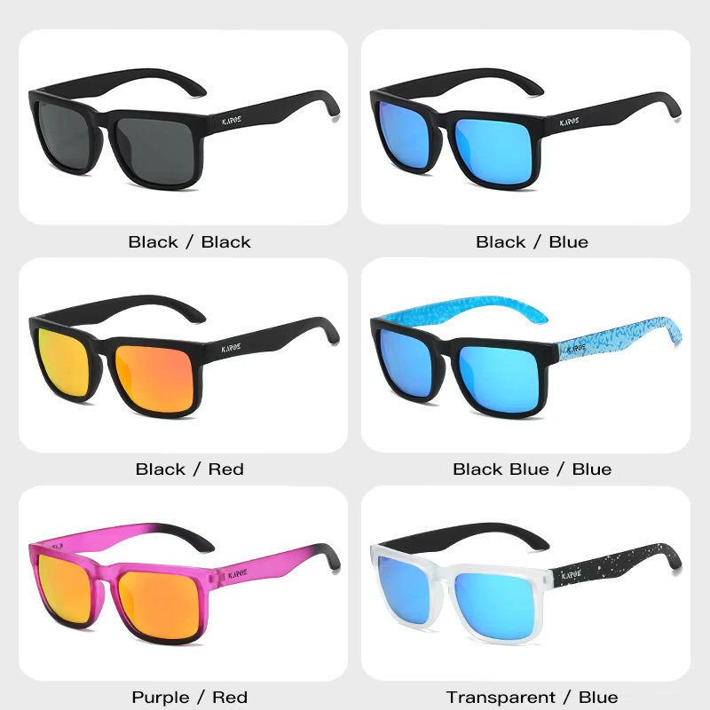 KAROS Sonnenbrille, Eckig, Vollrand, Kunststoff, Schwarz, Unisex, polarisiert - Bild 3