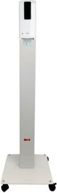 Manuflex Proficlean Sensor S Mobile Hygienestation in Grau und Weiß mit Sensorspender, Händedesinfektionsmittel und Batterien, B: 40,0 cm, T: 38,0 cm, H: 129,8 cm - Bild 1