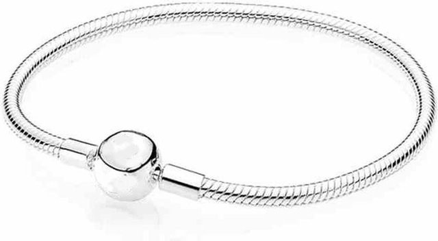 POMOiii Armband 925 Silber, Roségold, Netz-Schlangenkette, 20 cm, Damen - Bild 1