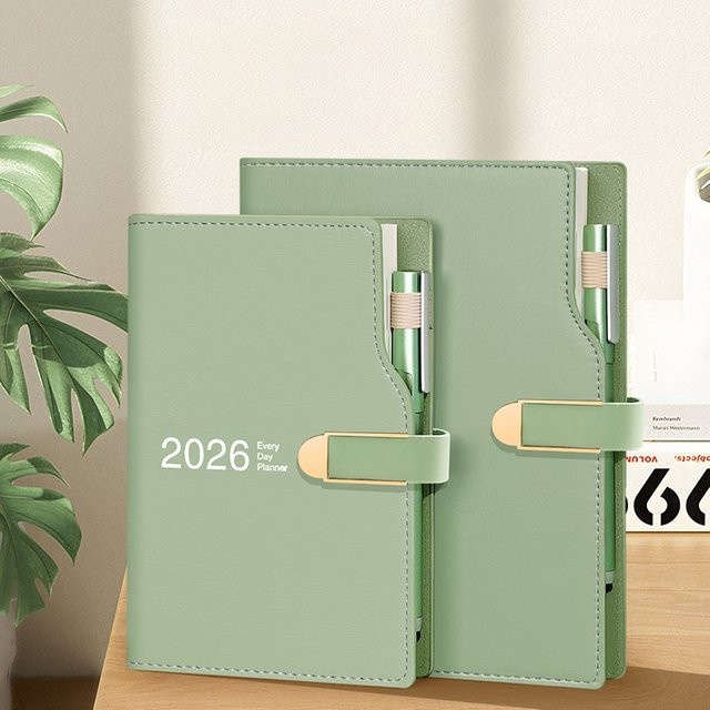 DIANNY Agenda 2026 Planer Daily Organizer Hardcover in Orange, Format A6 - Bild 1