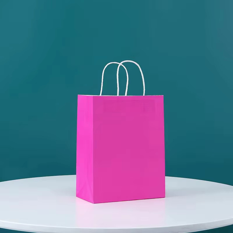 TMZ Kraftpapier Einkaufstaschen in Rot und Pink für Hochzeiten, Partys und Geschenke - Bild 2