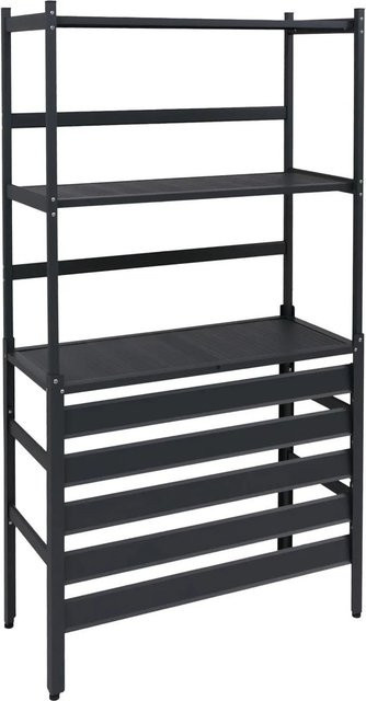 PROREGAL Aluminium Verkleidung für Klimaanlage und Wärmetauscher als Schutzgitter in Anthrazit, H x B x T: 163 x 90 x 38 cm - Bild 1