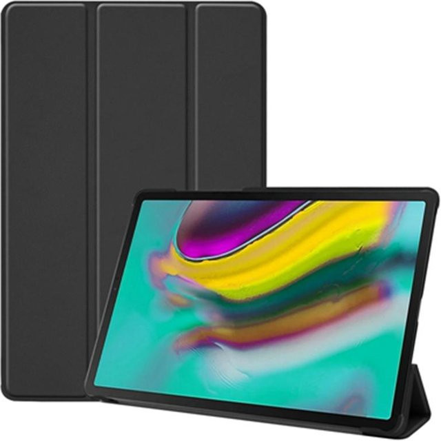 Samsung Flip-Buch-Hülle für Galaxy Tab S5e 10,5 Zoll SM-T720 SM-T725 in Schwarz mit dreifach faltbarem Ständer und Hartschale - Bild 1
